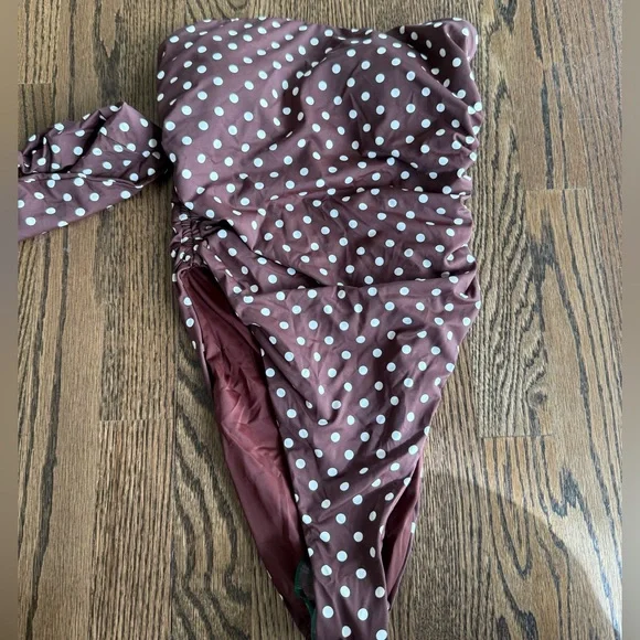 Dippin’ Daisy’s Brown Polka dot Swim Suit NWT - Picture 2 of 6